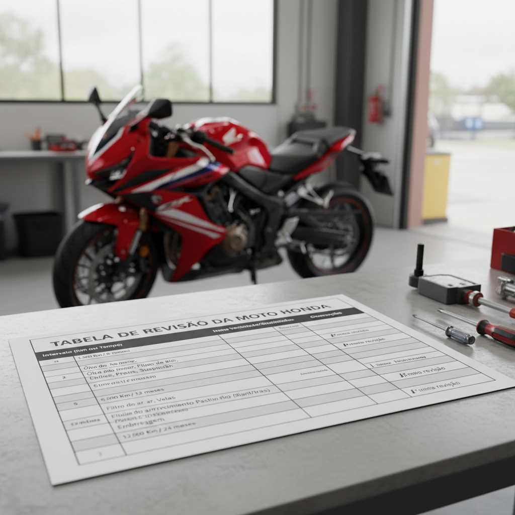 revisão moto honda tabela - quando é o momento certo