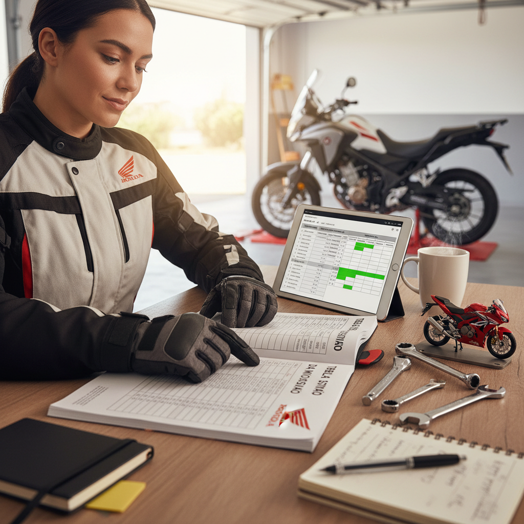 revisão moto honda tabela - como se prevenir