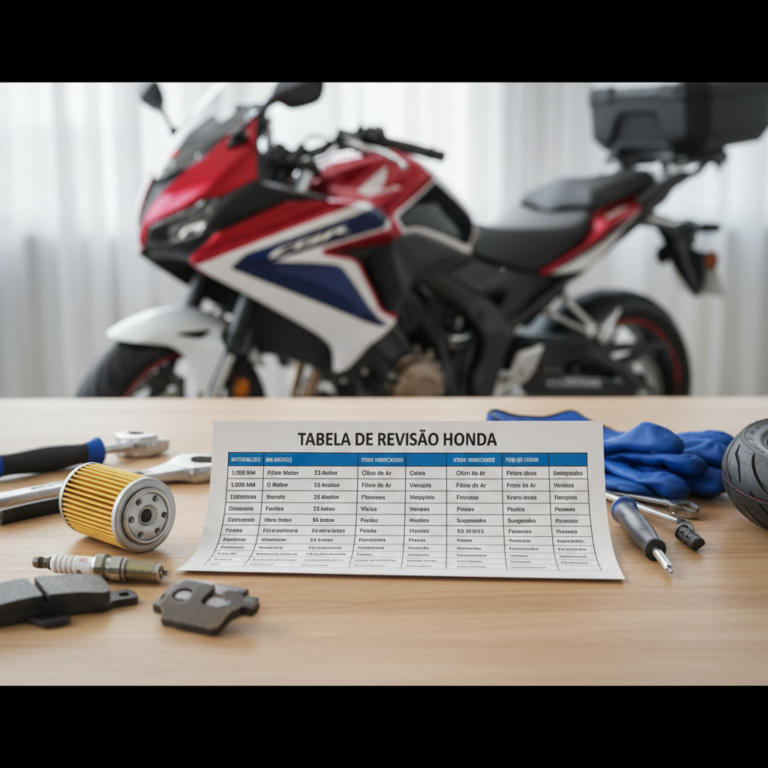 revisão moto honda tabela