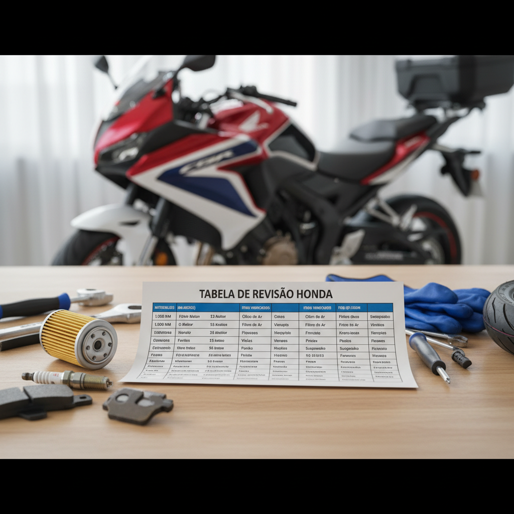 revisão moto honda tabela